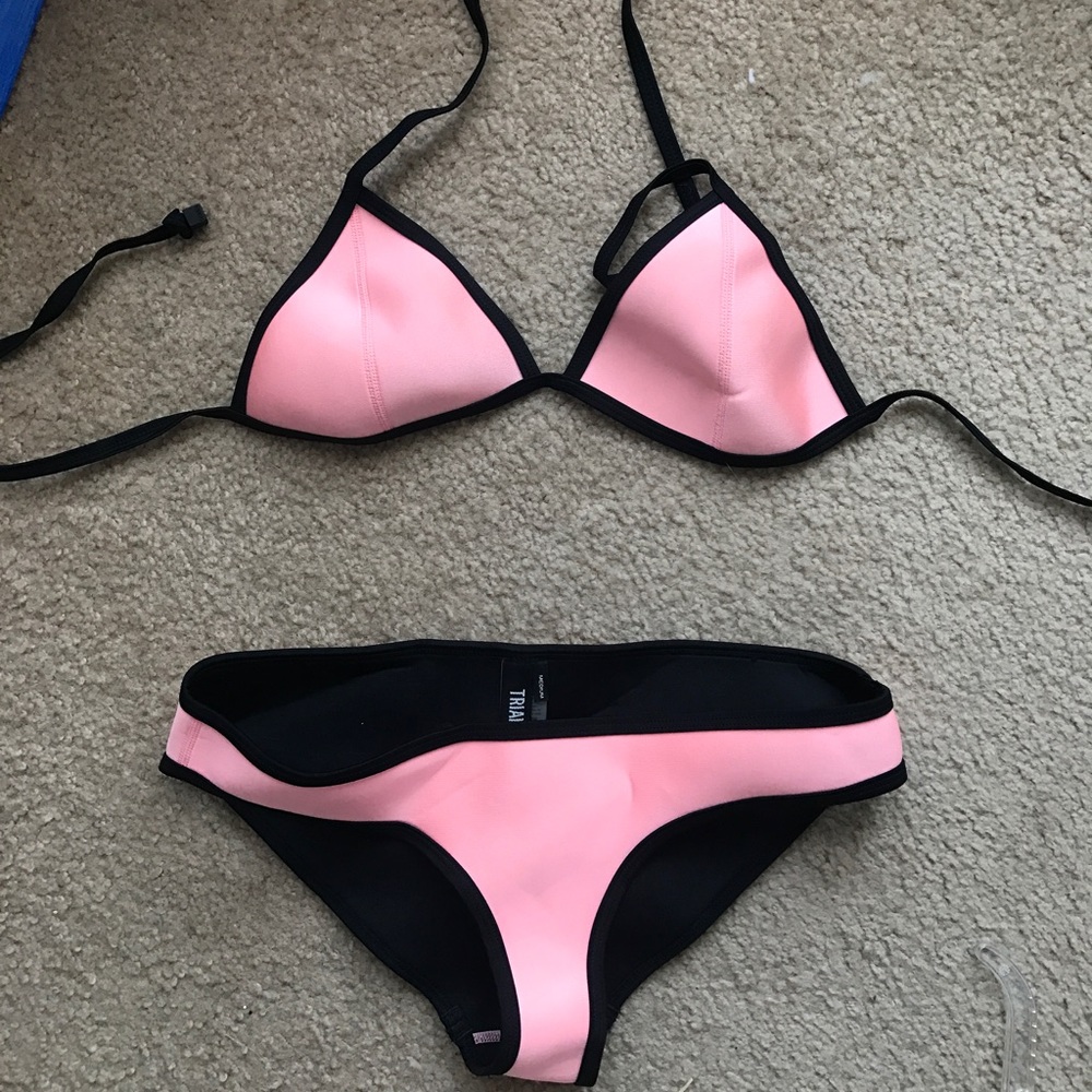 Triangl Pink Bikini Set